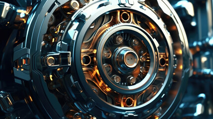 Fototapeta premium A modern metal technology tool