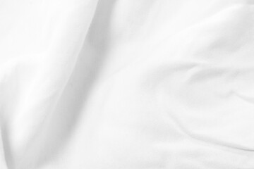 Plakat White bedding sheets texture for background.