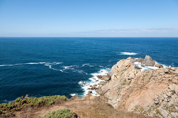 Fototapeta na wymiar Bares coastline landscape, Galicia, Spain