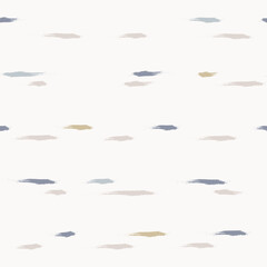 Stripes seamless vector pattern. French farmhouse linen texture. Shabby chic hand drawn background. Country kitchen print