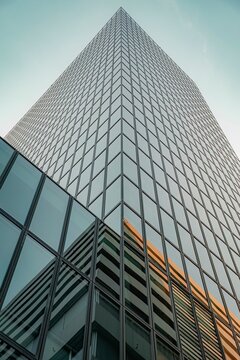 modern office building with sky