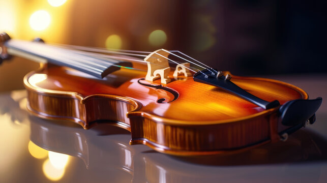 Close up photo of violin