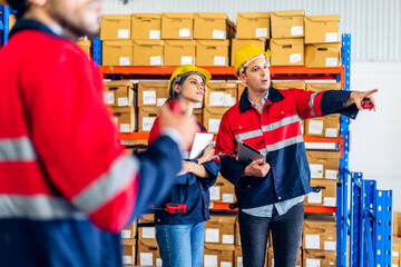 Engineer team cargo shipping order detail export and import, goods, factory ,warehouse ,international trade ,transportation ,cargo ship ,logistic, distribution at logistics center.business industry