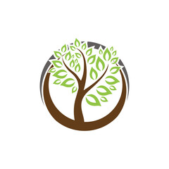 logo design vector icon abstract logo modern tree symbol