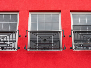 Windows Red Wall Iron Guard