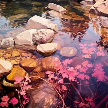 Pink Autumn Creek