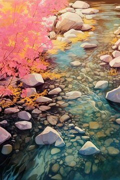 Pink Autumn Creek