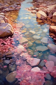 Pink Autumn Creek