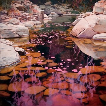 Pink Autumn Creek