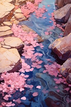 Pink Autumn Creek