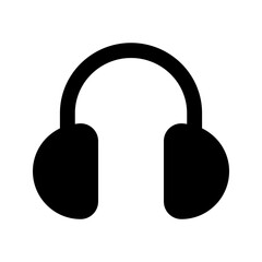 headphone glyph icon