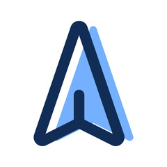 send filled line icon