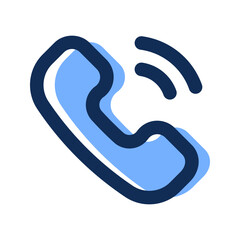 phone call filled line icon