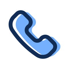 phone call filled line icon