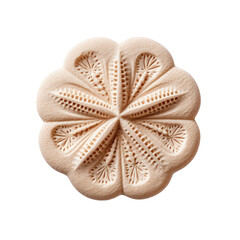 sand dollar isolated on a transparent background, generative ai