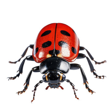 ladybug isolated on a transparent background, generative ai
