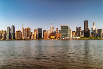 Fototapeta na wymiar Skyline of Manhattan-NYC USA on a sunny day