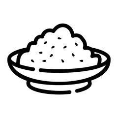 fried rice Line Icon