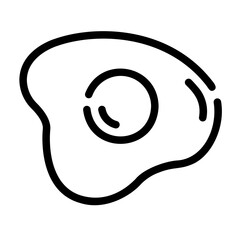 fried egg Line Icon