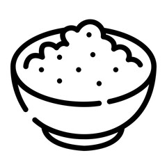 rice Line Icon