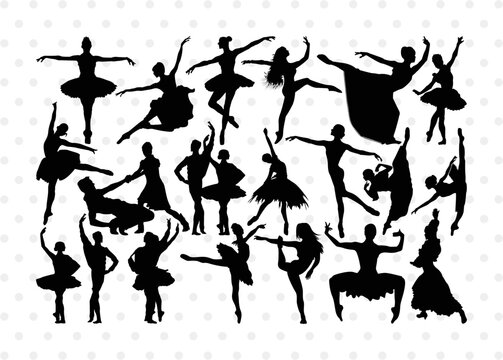 Ballet Silhouette, Ballet SVG, Ballerina Poses Svg, Balle Dancer Svg, Ballerina Svg, Ballet Bundle, SB00339