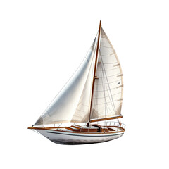 sailboat isolated on a transparent background, generative ai