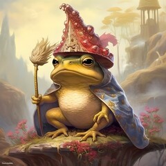 Generative AI, Little Prince, Little Toad, Fairy tale, Bedtime story, Humanoid, Kingdom, ugly person, ugly character, scary person, scary character, prince toad with people, Transformation, Magic, Roy