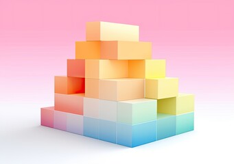 Fototapeta premium Light color, soft gradient and colorful background.