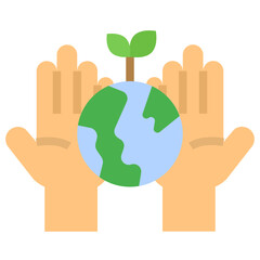 conservation flat style icon