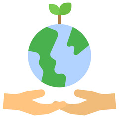 conservation flat style icon