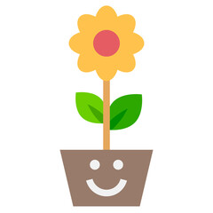 flower flat style icon