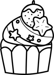 Cupcake outline