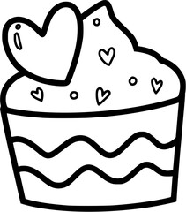 Cupcake outline