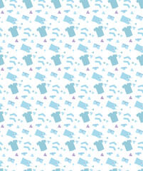 かわいい下着のイラスト　シームレスパターン素材