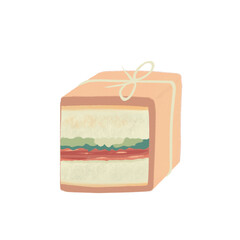 cake isolated on white background