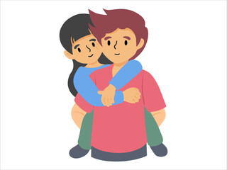 Hand drawn Father day illustration