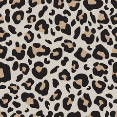 Seamless background with a leopard skin pattern
