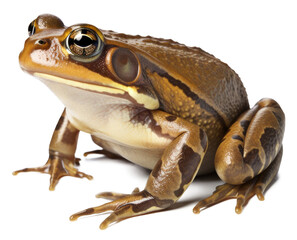 Obraz premium Common Frog Isolated on Transparent Background - Generative AI 