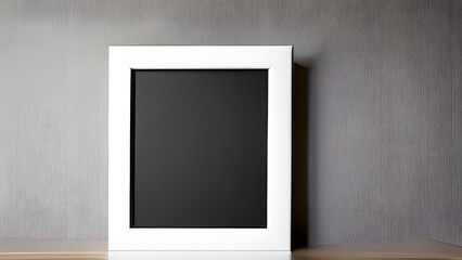 Mockup blank photo frame close up, 3d render