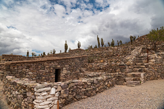 The Pucara de Tilcara located on a hill just outside Tilcara, humahuaca
