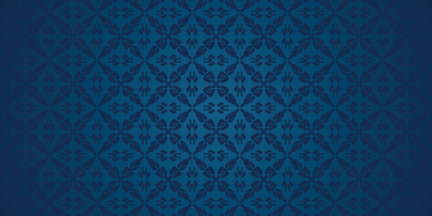  arabic motif blue background
