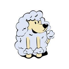 Cute dog print design. Vector illustration design for fashion fabrics, textile graphics, prints. 