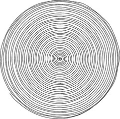 Fototapeta premium hand-drawn black and white spiral line drawing that is available in vector format 