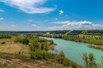 Viewpoint Of The Cochrane Bow River Valley