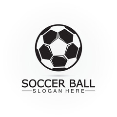 Soccer ball logo design Icon & Symbol Vector Template. football logo design