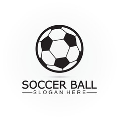 Soccer ball logo design Icon & Symbol Vector Template. football logo design