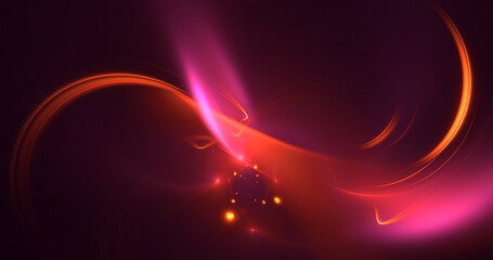 3D rendering abstract colorful fractal light background