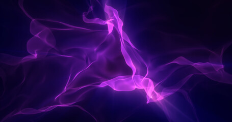 Abstract purple energy magical waves glowing background