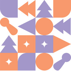 Abstract Art Nouveau background. Background with geometric shapes. Modernism and abstraction.Bright background,template,wallpaper