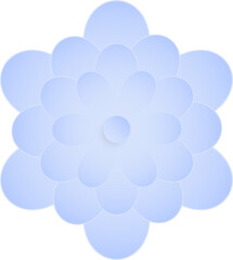 Flower, Element of floral paper cut. Paper cut of flower shape and spring symbol.